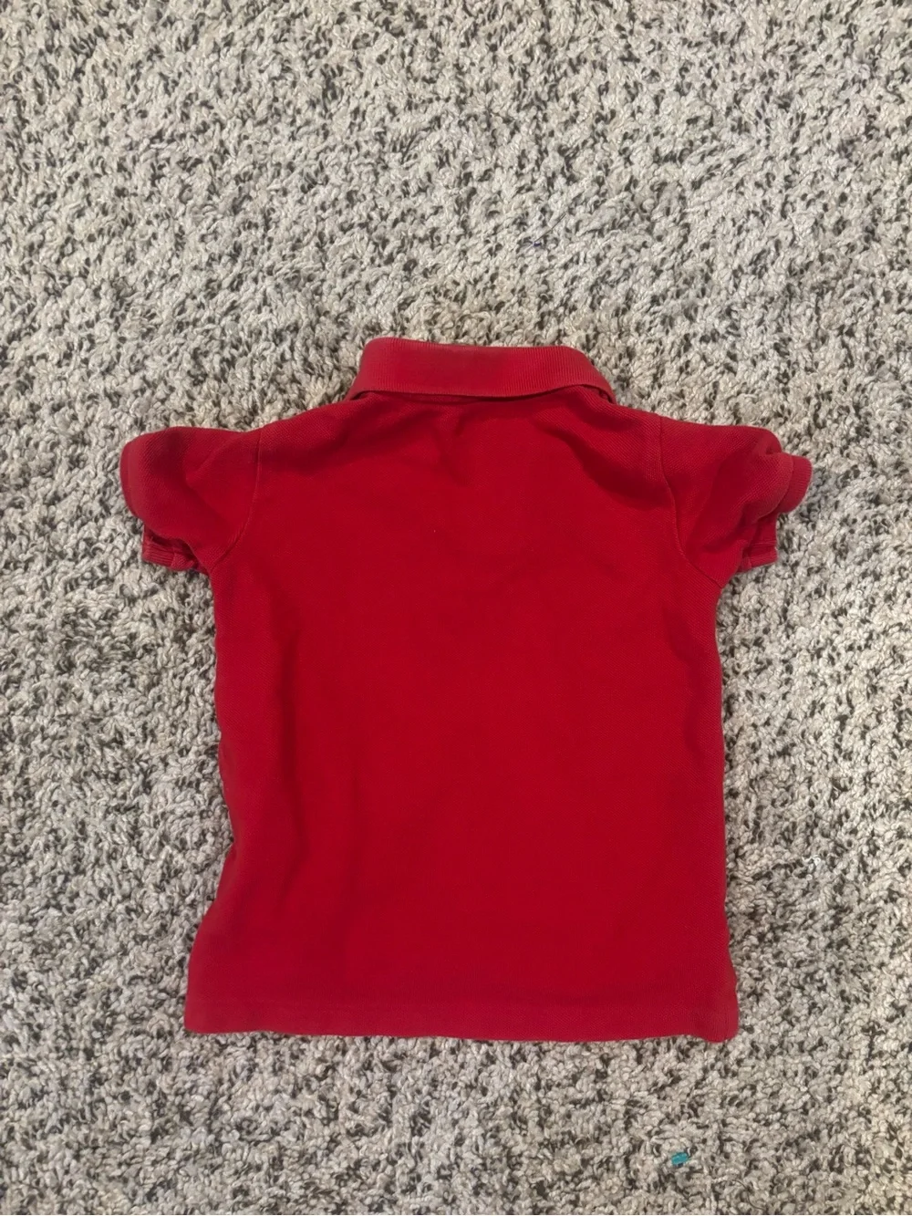 Ralph Lauren Red Polo with Navy Pony Embroidery